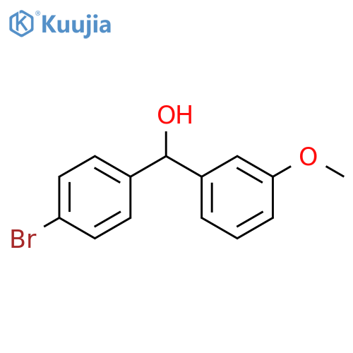 (4-bromophenyl)(3-methoxyphenyl)methanol structure