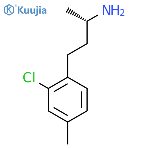 (2S)-4-(2-chloro-4-methylphenyl)butan-2-amine structure