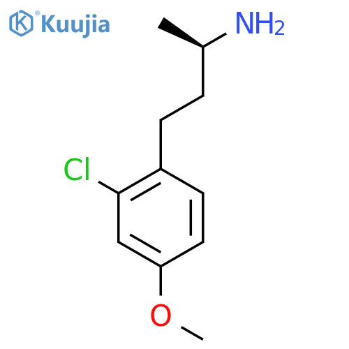 (2R)-4-(2-chloro-4-methoxyphenyl)butan-2-amine structure