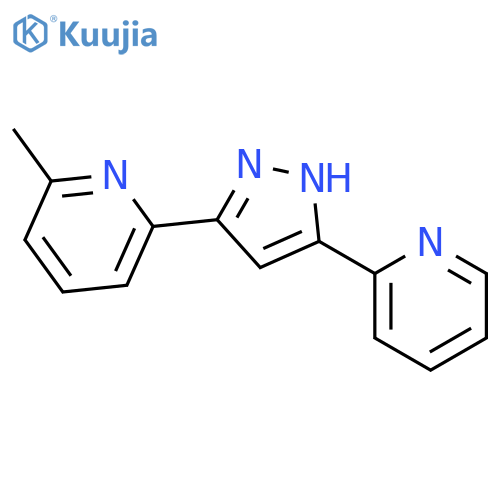 Pyridine, 2-methyl-6-[5-(2-pyridinyl)-1H-pyrazol-3-yl]- structure