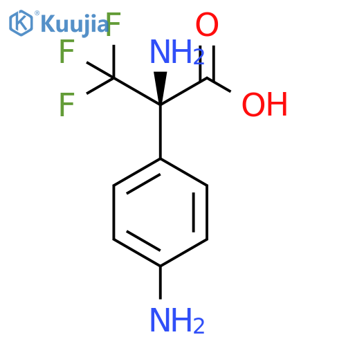 Benzeneacetic acid, a,4-diamino-a-(trifluoromethyl)-, (aR)- structure