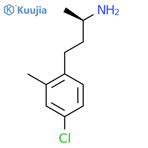 (2R)-4-(4-chloro-2-methylphenyl)butan-2-amine structure