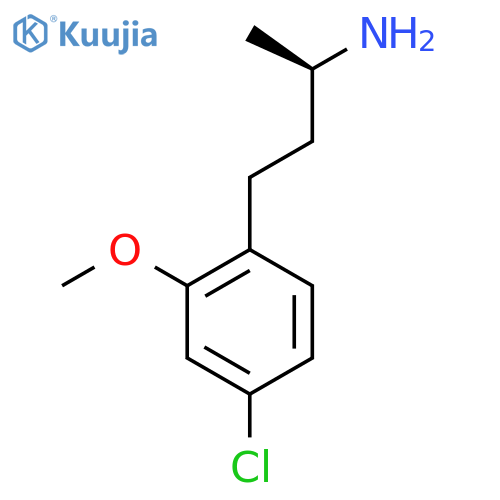 (2R)-4-(4-chloro-2-methoxyphenyl)butan-2-amine structure