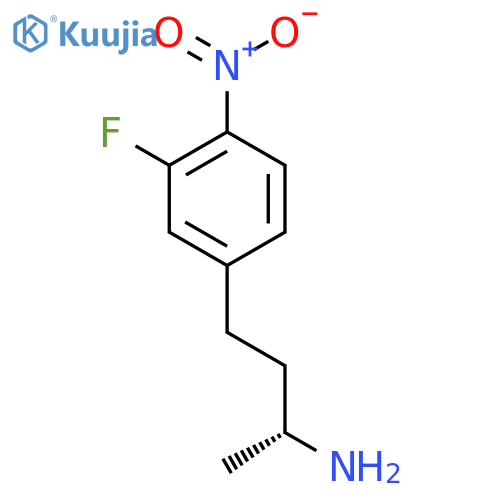 (2R)-4-(3-fluoro-4-nitrophenyl)butan-2-amine structure