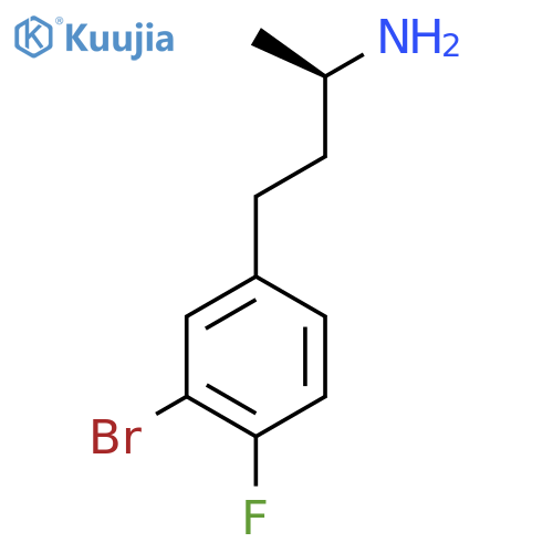 (2R)-4-(3-bromo-4-fluorophenyl)butan-2-amine structure