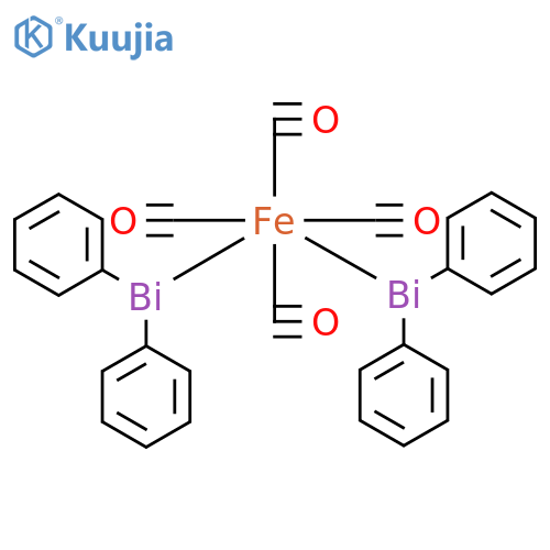 Iron, tetracarbonylbis(diphenylbismuthino)-, (OC-6-22)- (9CI) structure