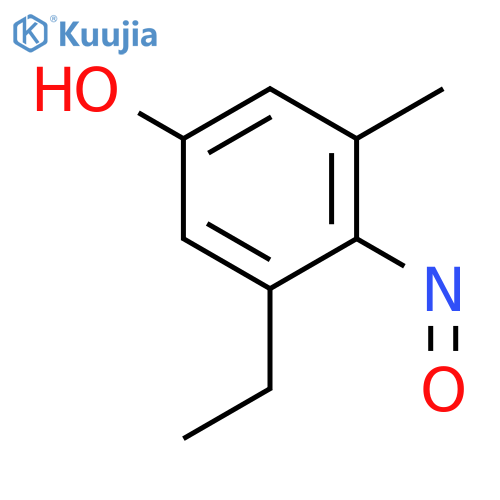 Phenol, 3-ethyl-5-methyl-4-nitroso- structure