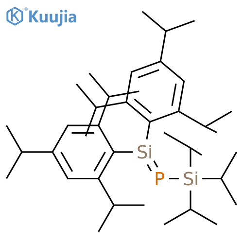 Phosphine, [bis[2,4,6-tris(1-methylethyl)phenyl]silylene][tris(1-methylethyl)silyl]- (9CI) structure