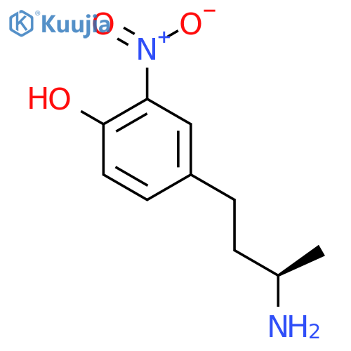 4-(3R)-3-aminobutyl-2-nitrophenol structure