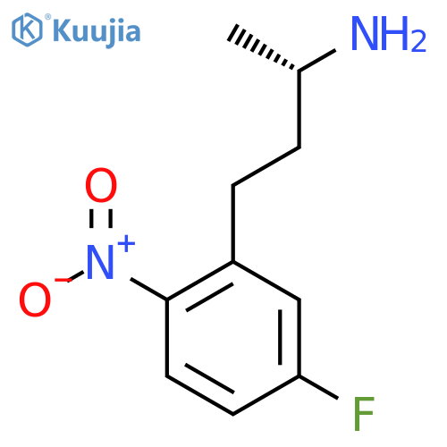 (2S)-4-(5-fluoro-2-nitrophenyl)butan-2-amine structure