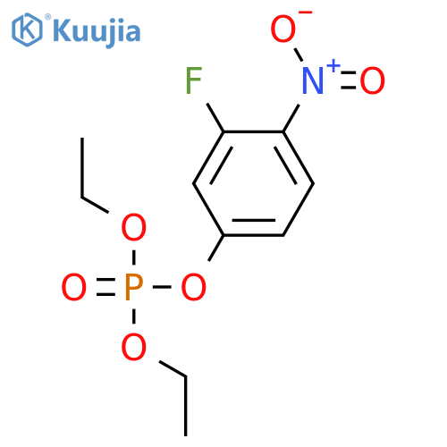 Phosphoric acid, diethyl 3-fluoro-4-nitrophenyl ester structure