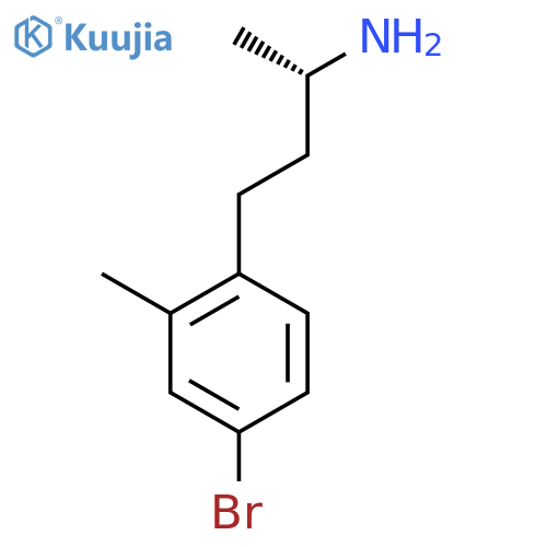 (2S)-4-(4-bromo-2-methylphenyl)butan-2-amine structure