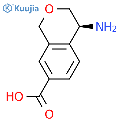 (4S)-4-amino-3,4-dihydro-1H-2-benzopyran-7-carboxylic acid structure