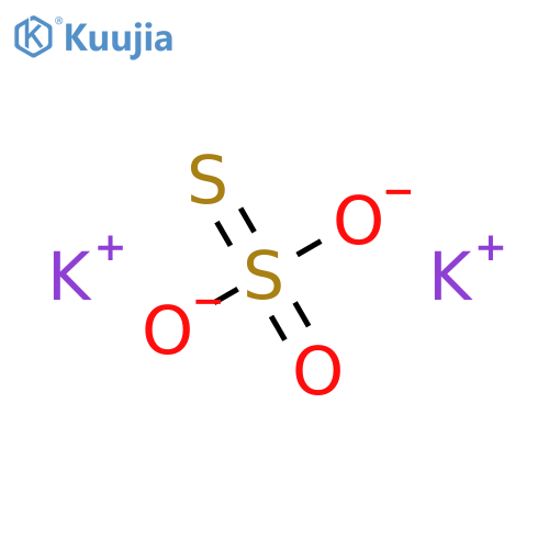 Thiosulfuric acid(H2S2O3), potassium salt (1:2) structure