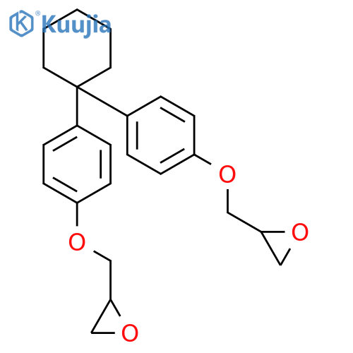 Oxirane, 2,2'-[cyclohexylidenebis(4,1-phenyleneoxymethylene)]bis- structure