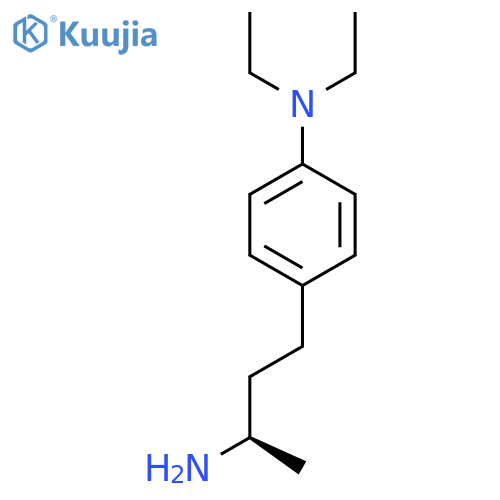 4-(3R)-3-aminobutyl-N,N-diethylaniline structure