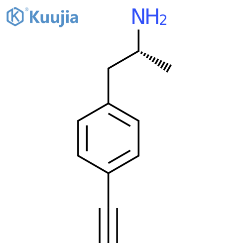 (2R)-1-(4-ethynylphenyl)propan-2-amine structure