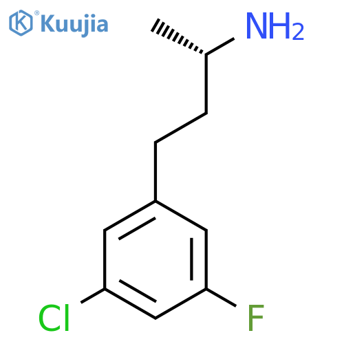 (2S)-4-(3-chloro-5-fluorophenyl)butan-2-amine structure