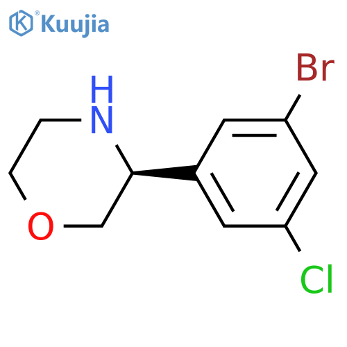 (S)-3-(3-Bromo-5-chlorophenyl)morpholine structure
