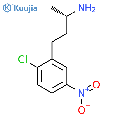 (2S)-4-(2-chloro-5-nitrophenyl)butan-2-amine structure