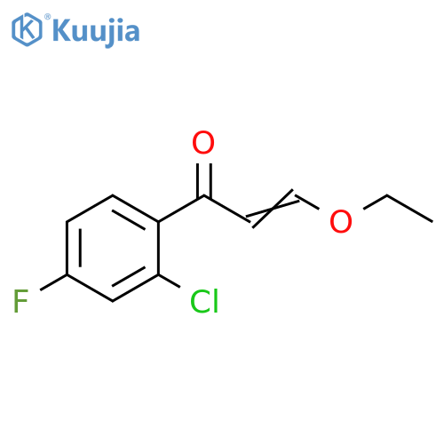 1-(2-chloro-4-fluorophenyl)-3-ethoxyprop-2-en-1-one structure