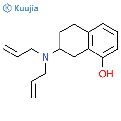 7-[Bis(prop-2-en-1-yl)amino]-5,6,7,8-tetrahydronaphthalen-1-ol structure