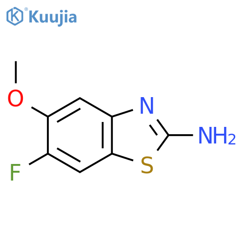 6-Fluoro-5-methoxy-1,3-benzothiazol-2-amine structure