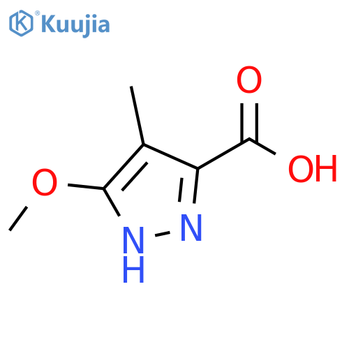 3-methoxy-4-methyl-1H-pyrazole-5-carboxylic acid structure