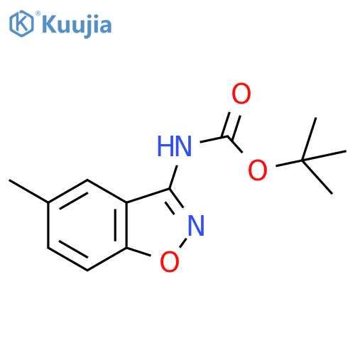 (5-Methyl-benzo[d]isoxazol-3-yl)-carbamic acid tert-butyl ester structure