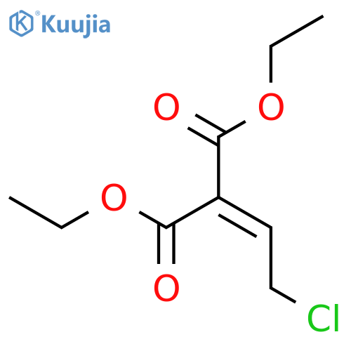 Propanedioic acid, (2-chloroethylidene)-, diethyl ester structure