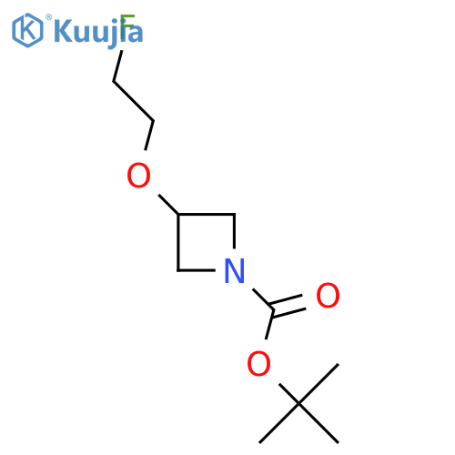 1-Azetidinecarboxylic acid, 3-(2-fluoroethoxy)-,1,1-dimethylethyl ester structure
