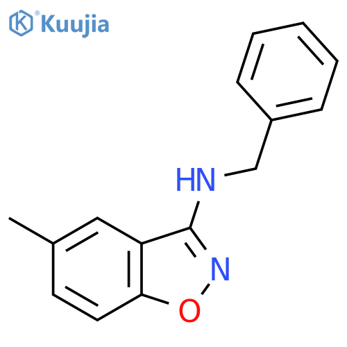 Benzyl-(5-methyl-benzo[d]isoxazol-3-yl)-amine structure