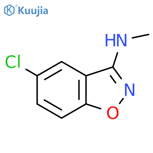 5-chloro-N-methyl-1,2-benzoxazol-3-amine structure