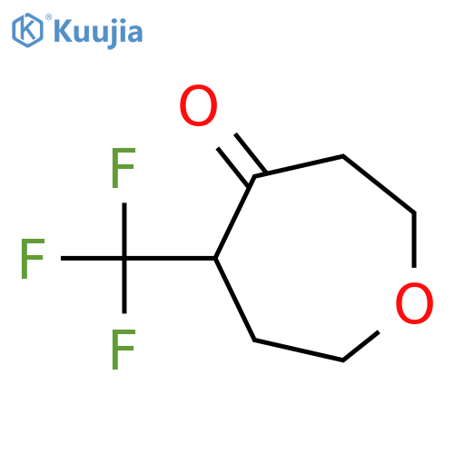 5-(Trifluoromethyl)oxepan-4-one structure