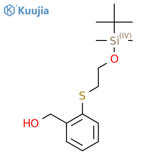 [2-[2-[Tert-butyl(dimethyl)silyl]oxyethylsulfanyl]phenyl]methanol structure