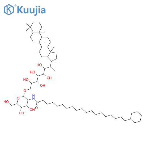 29-(1,2,3,4,5-Pentahydroxypentyl)-29-hopanol; (22S,29R,31R,32R,33S,34S)-form, 35-O-[2-Deoxy-2-[(19-cyclohexylnonadecanoyl)amino]-β-D-mannopyranoside] structure