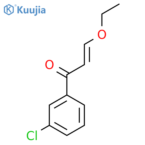 1-(3-chlorophenyl)-3-ethoxyprop-2-en-1-one structure