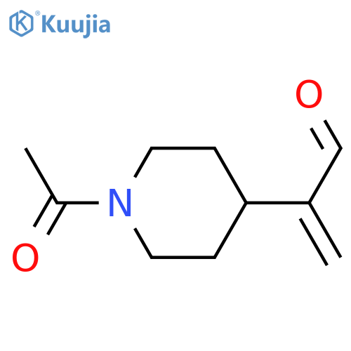 4-Piperidineacetaldehyde, 1-acetyl--alpha--methylene- structure