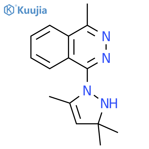 Phthalazine, 1-(2,3-dihydro-3,3,5-trimethyl-1H-pyrazol-1-yl)-4-methyl- structure