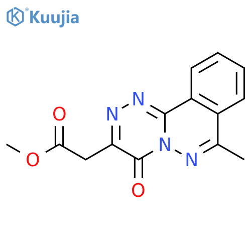 4H-[1,2,4]Triazino[3,4-a]phthalazine-3-acetic acid, 7-methyl-4-oxo-, methyl ester structure