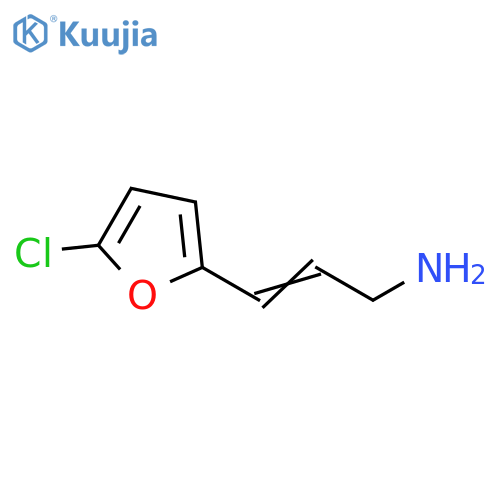 3-(5-chlorofuran-2-yl)prop-2-en-1-amine structure