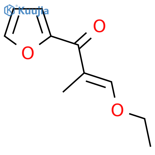 3-ethoxy-1-(furan-2-yl)-2-methylprop-2-en-1-one structure