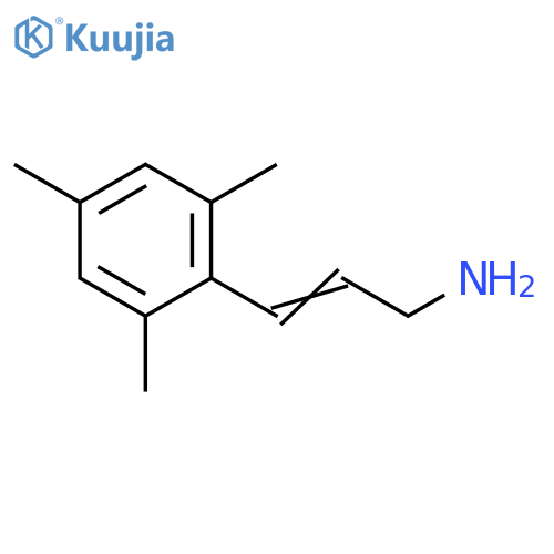 3-(2,4,6-trimethylphenyl)prop-2-en-1-amine structure