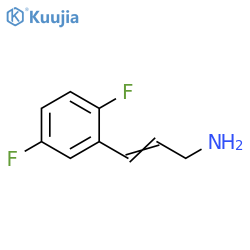 3-(2,5-difluorophenyl)prop-2-en-1-amine structure