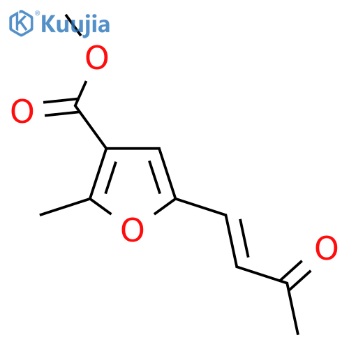 methyl 2-methyl-5-(3-oxobut-1-en-1-yl)furan-3-carboxylate structure