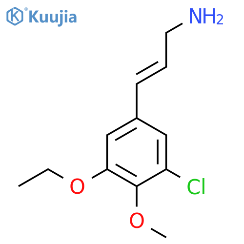 3-(3-chloro-5-ethoxy-4-methoxyphenyl)prop-2-en-1-amine structure