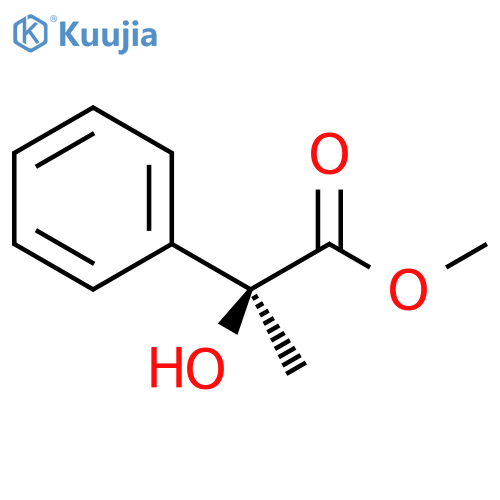 Benzeneacetic acid, a-hydroxy-a-methyl-, methyl ester, (S)- structure