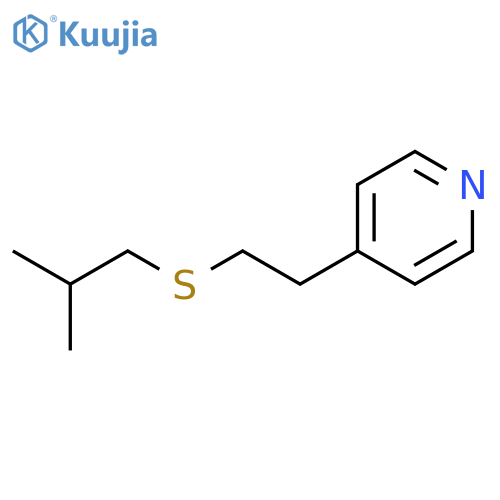 4-{2-[(2-methylpropyl)sulfanyl]ethyl}pyridine structure