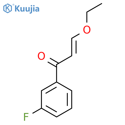 3-ethoxy-1-(3-fluorophenyl)prop-2-en-1-one structure