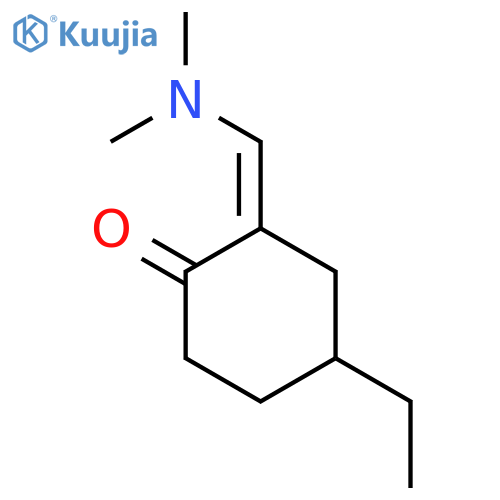 2-(dimethylamino)methylidene-4-ethylcyclohexan-1-one structure